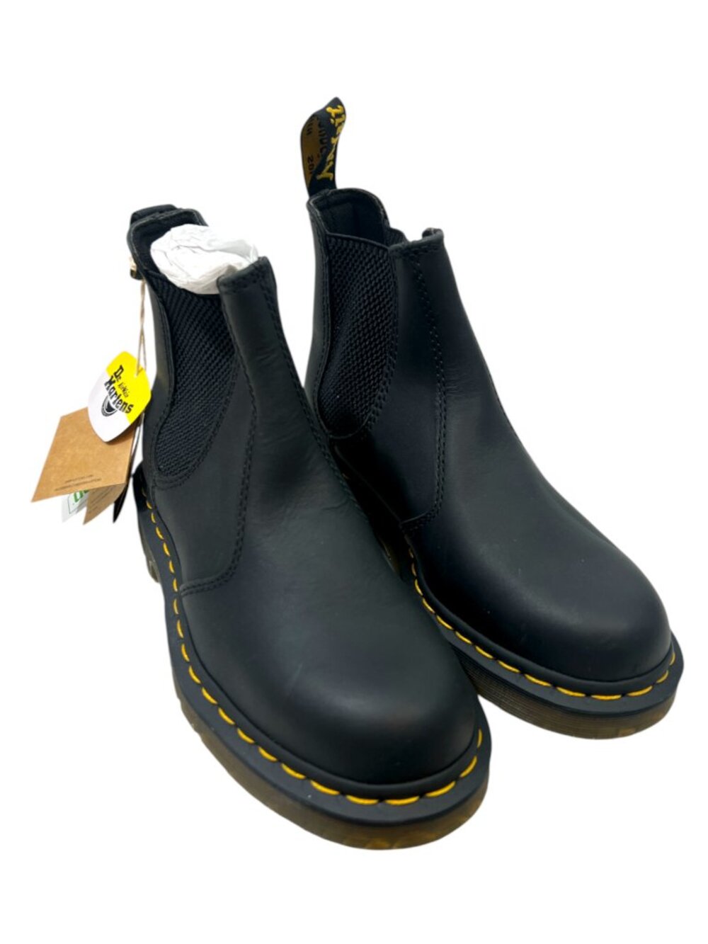 Dr Martens 2976 Chelsea Boots Soft Toe Work Boot Black Size US M6 L7 NWOB $190